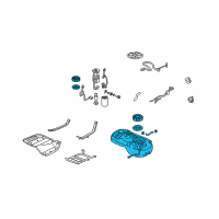 OEM 2013 Honda Ridgeline Set, Fuel Tank Diagram - 17044-SJC-A02
