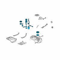 OEM Honda Ridgeline Set, Fuel Pump Module Diagram - 17045-SJC-A01