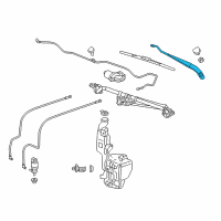 OEM 2015 Chevrolet Tahoe Wiper Arm Diagram - 22814858