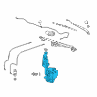 OEM 2015 Chevrolet Suburban Washer Reservoir Diagram - 23146201