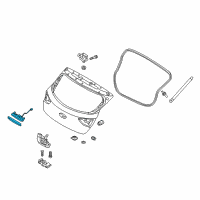 OEM Hyundai Handle Assembly-Tail Gate Diagram - 81720-G3000