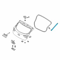 OEM Hyundai Elantra GT LIFTER Assembly-Tail Gate, RH Diagram - 81780-G3000