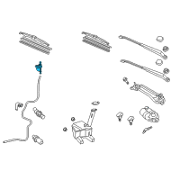 OEM Toyota Hose Connector Diagram - 85385-52361