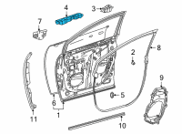 OEM 2022 Toyota Sienna Door Shell Seal Diagram - 67837-08030