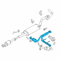 OEM 2012 Ford F-150 Catalytic Converter Diagram - BL3Z-5E212-C