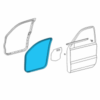 OEM Toyota 4Runner Surround Weatherstrip Diagram - 62312-35020-B0