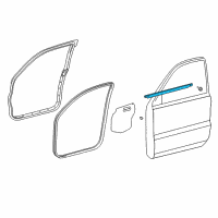 OEM Belt Molding Diagram - 68162-35060