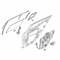 OEM 2018 Kia Stinger Channel Assembly-Rear Door Diagram - 83510J5000