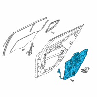 OEM 2018 Kia Stinger Panel Assembly-Rear Door Diagram - 83471J5000