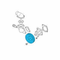 OEM GMC Pulley-Water Pump Diagram - 24576197