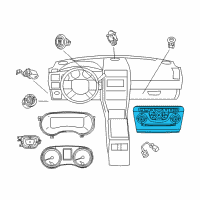 OEM 2019 Chrysler 300 Center Stack Controls Diagram - 68293637AE