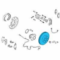 OEM Nissan Murano Rotor Brake Diagram - 43206-3JA0A