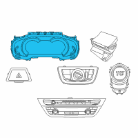 OEM BMW M5 Multifunctional Instrument Display Diagram - 62-10-8-093-979