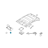 OEM Infiniti G35 Holder-SUNVISOR Diagram - 96409-JK00A