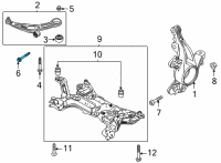 OEM 2022 Ford Escape Lower Control Arm Front Bolt Diagram - -W718909-S900