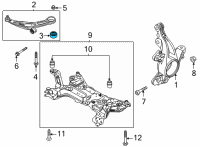 OEM Lincoln BUSHING - SHOULDERED Diagram - LX6Z-3069-A