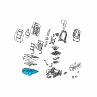 OEM Cadillac Escalade Seat Cushion Pad Diagram - 23291841