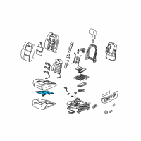 OEM 2019 Cadillac Escalade Seat Cushion Heater Diagram - 23250263