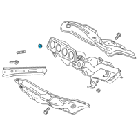 OEM Toyota RAV4 Prime Exhaust Manifold Nut Diagram - 90177-08003