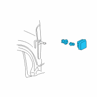 OEM Chevrolet Repeater Lamp Diagram - 96627151