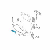 OEM 2011 Ram 1500 Handle-Door Interior Diagram - 68049162AB