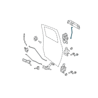 OEM 2021 Ram 1500 Classic Link-Outside Handle To Latch Diagram - 55372972AD