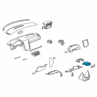 OEM 2008 Chevrolet Uplander Cup Holder Diagram - 15119264