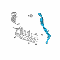 OEM 2009 Jeep Commander Tube-Fuel Filler Diagram - 68043897AA