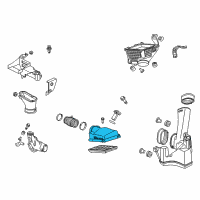OEM Acura Cover, Air Cleaner Diagram - 17211-RL8-A00