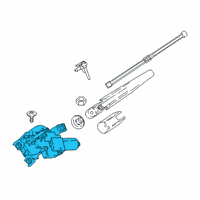 OEM 2022 BMW X5 Windshield Wiper Motors Diagram - 61637453144