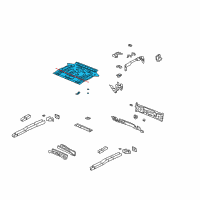 OEM 2005 Pontiac Aztek Panel Asm-Rear Floor Diagram - 10411268