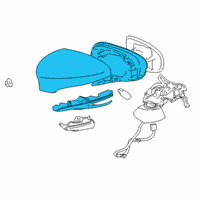 OEM 2013 Lexus GS450h Cover, Outer Mirror Diagram - 8791A-30D10-C0