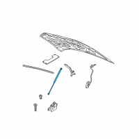 OEM 1999 Chrysler 300M Lift Support Diagram - 4580770AB