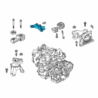 OEM 2020 Honda Accord Bracket, Torque Rod (Lower) Diagram - 50690-TVA-A01