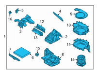 OEM Hyundai Tucson BLOWER UNIT Diagram - 97100-CW000