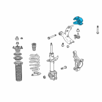 OEM 2015 Acura RDX Bracket, Left Front Compliance Diagram - 51396-TX4-A01