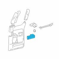 OEM Ford F-150 Armrest Diagram - 4L3Z-1824141-CAB