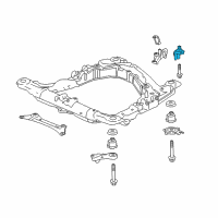 OEM 2019 Acura TLX Mounting Rubber Middle Right, Front Diagram - 50280-TZ3-A01