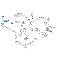 OEM BMW ActiveHybrid 5 Coolant Hose Diagram - 17-12-7-598-248