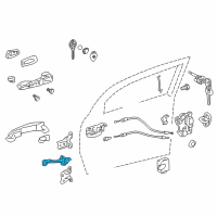 OEM 2011 Scion tC Door Check Diagram - 68610-21030