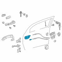 OEM Scion tC Handle, Inside Diagram - 69205-33111-B1