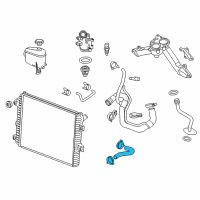 OEM 2013 GMC Sierra 3500 HD Upper Hose Diagram - 22884211