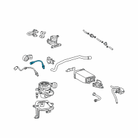 OEM 2015 Toyota Tacoma Rear Oxygen Sensor Diagram - 89465-04480