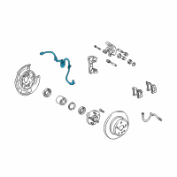 OEM Toyota Highlander Rear Speed Sensor Diagram - 89546-48020