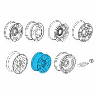 OEM 2018 GMC Sierra 3500 HD Wheel, Alloy Diagram - 84020558