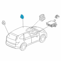 OEM Honda CR-V Sensor Assy., Side Impact Diagram - 77970-TLA-A01