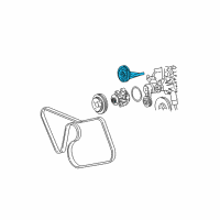 OEM 2001 Ford Mustang Serpentine Idler Pulley Diagram - YW7Z-8678-AA