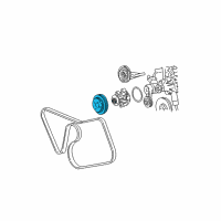 OEM 2008 Lincoln Town Car Pulley Diagram - 9W7Z-8509-A