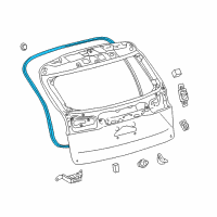 OEM 2019 Lexus NX300h Weatherstrip, Back Door Diagram - 67881-78010