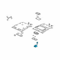 OEM 2008 Honda Civic Switch Assy., Sunroof & Map Light *YR327L* (PEARL IVORY) Diagram - 35830-SNA-A31ZC